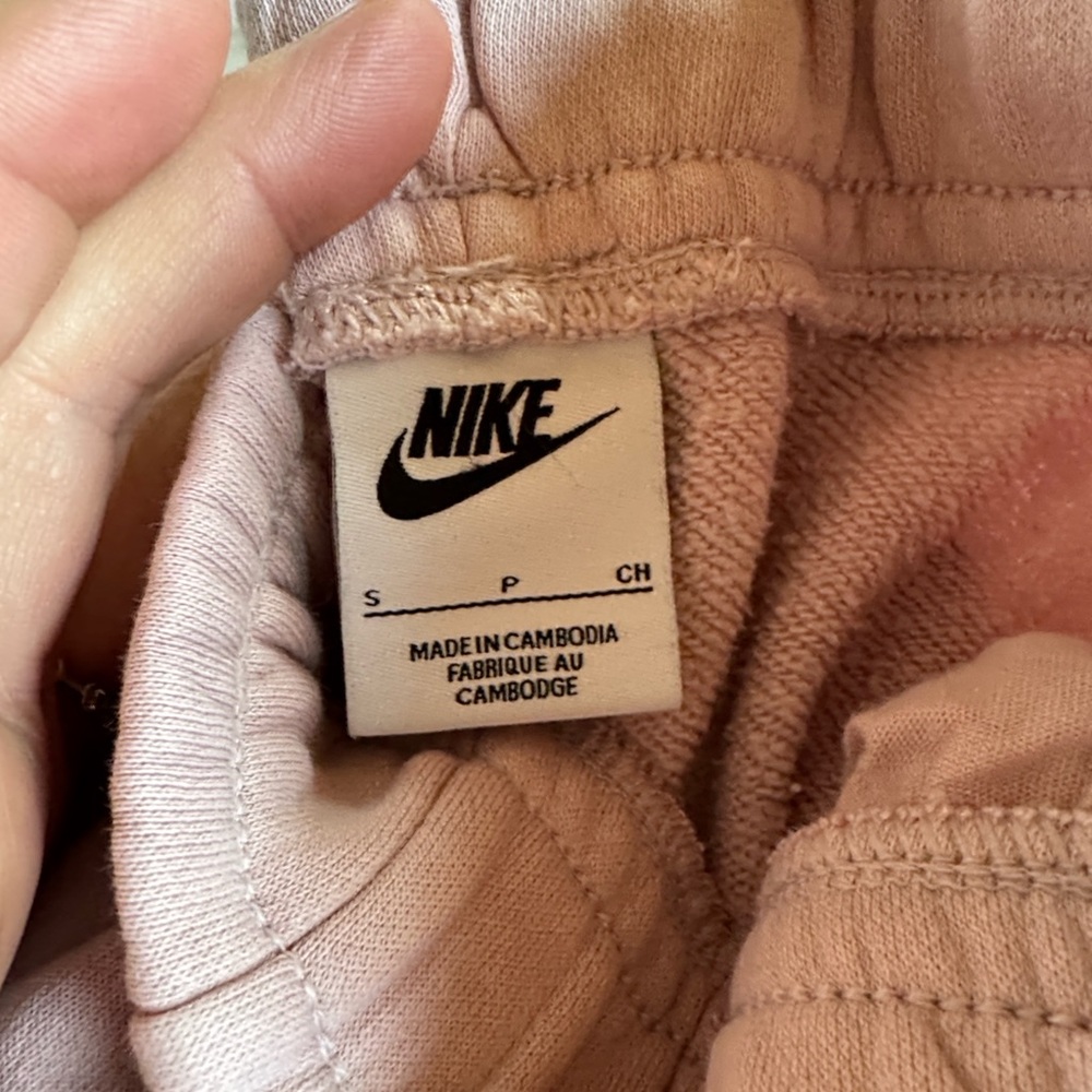 Nike Phoenix Fleece Wide Leg Soft Pink Sweatpants Women’s Small - Picture 12 of 13